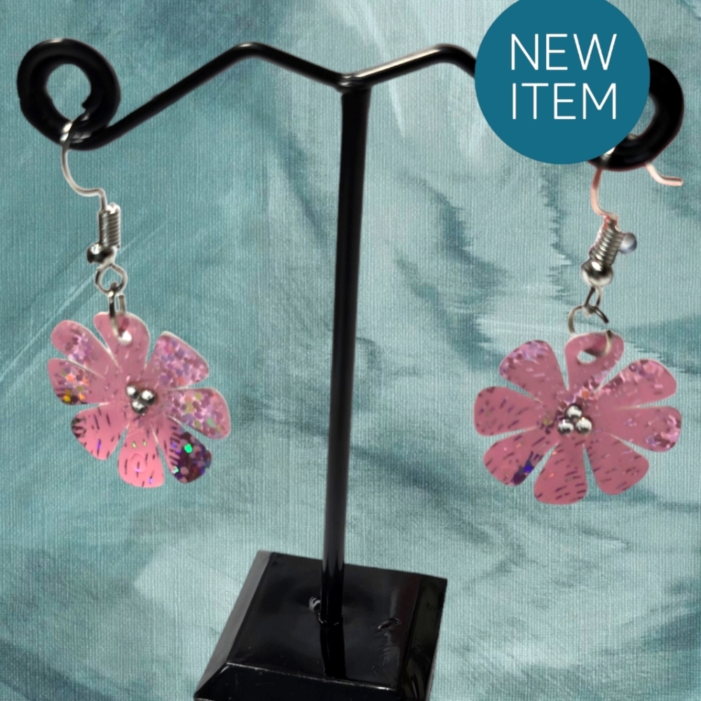 Faux Leather Dangling Earrings